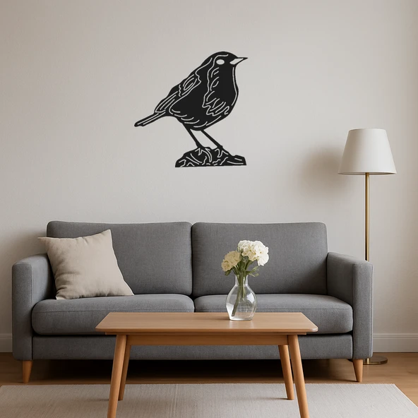 Vahşi Kuş Temalı MDF Duvar Dekoru - Resim 2