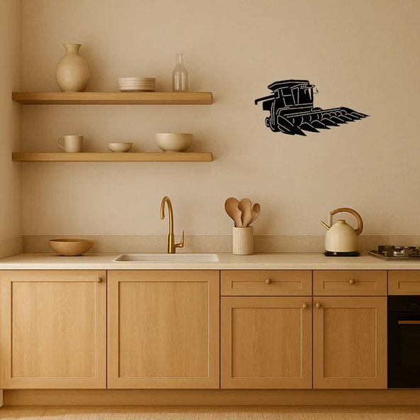 İnşaat ve Tarım Makinesi Temalı Dekoratif Tablo - Resim 2