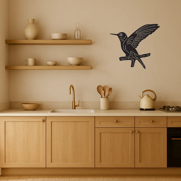 Kuş Ailesi Dekoratif Tablo - Aile ve Birliktelik - Resim 2