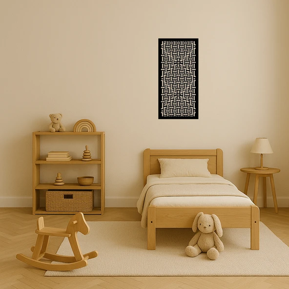 Abstrakt Sanat Motifli MDF Dekoratif Panel - Resim 4