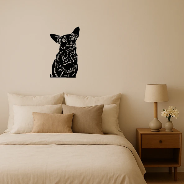 Sevimli Köpek MDF Dekoratif Tablo ürün görseli