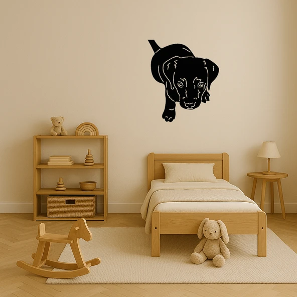 Küçük Köpek Yüzü Dekoratif Tablo - Resim 3