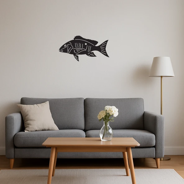 Mercan Resifi ve Deniz Yaşamı MDF Sanat Eseri - Resim 2