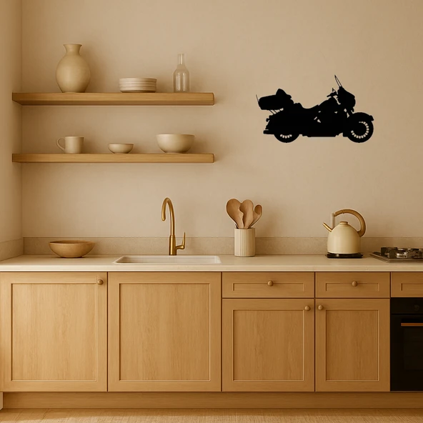 Minimalist MDF Motosiklet Dekoratif Tablo - Resim 2
