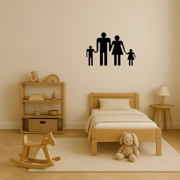 Aile Temalı Dekoratif Tablo - Resim 4