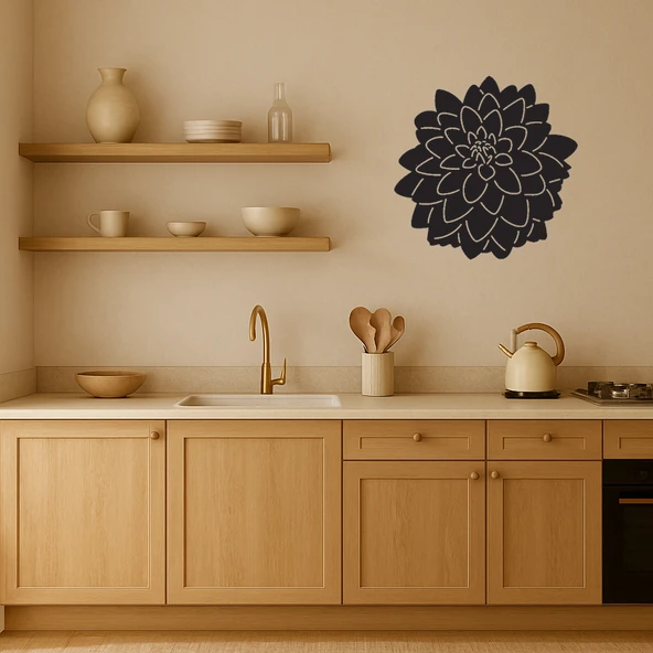 Dahlia Çiçeği Dekoratif Tablo - Resim 2