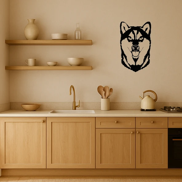 Japon Akita Köpeği Baş Dekoratif Tablo - Resim 2