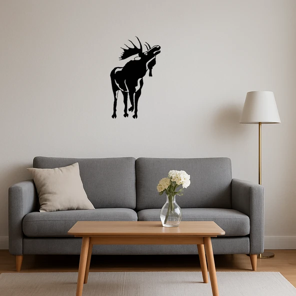 Doğanın Zarafeti Geyik Dekoratif Tablo - Resim 3