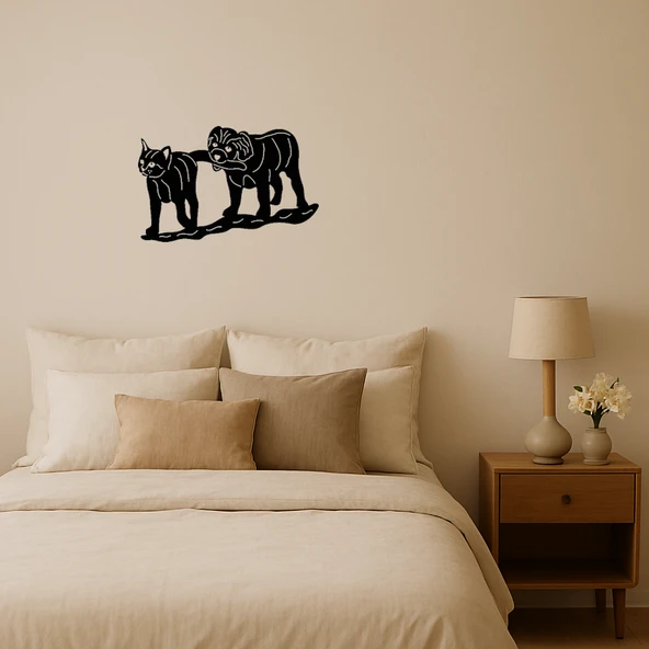 Sevimli Köpek ve Yavru Dekoratif Tablo ürün görseli