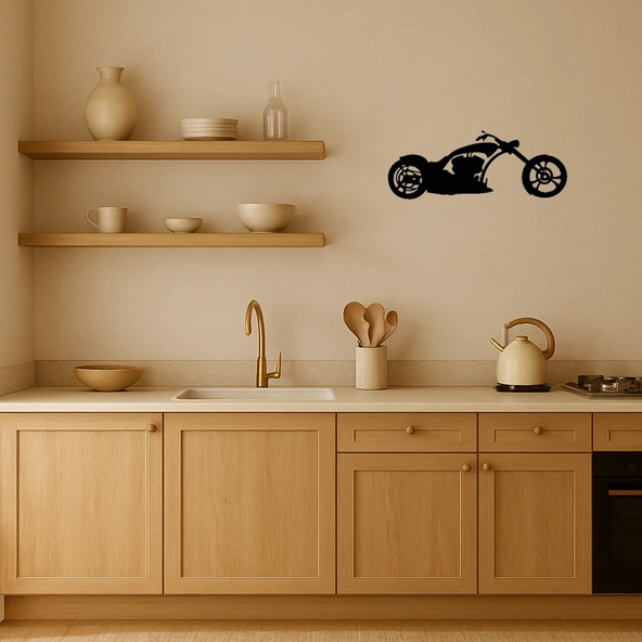Özgür Motorcu Temalı MDF Dekoratif Tablo - Resim 2