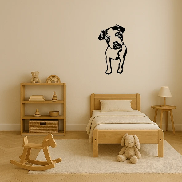 Küçük Boyutlu Sevimli Köpek Yüzü MDF Tablo - Resim 2