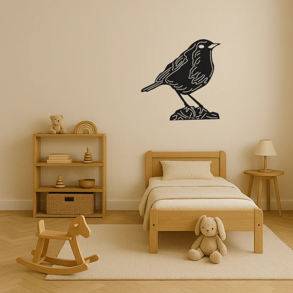 Vahşi Kuş Temalı MDF Duvar Dekoru - Resim 4