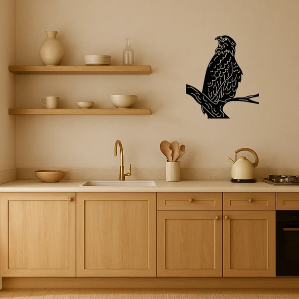 Amerikan Kartalı MDF Dekoratif Tablo - Resim 3