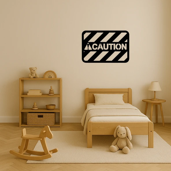 Caution Dikdörtgen Uyarı Tabelası - Resim 4