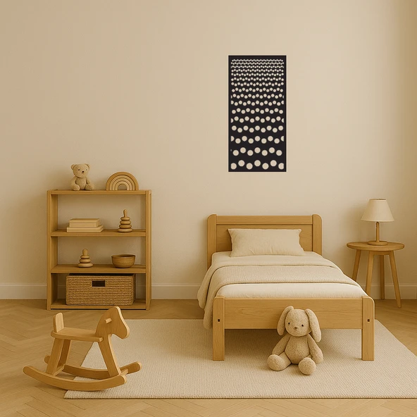 Soyut ve Çiçek Motifli Dekoratif Panel - Resim 3