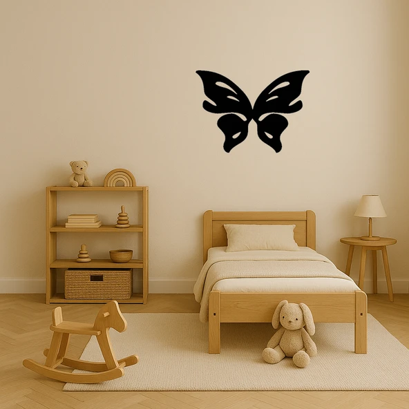 Sanatsal Kelebek Temalı MDF Tablo - Resim 2