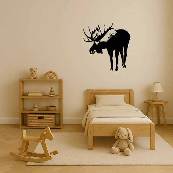 Geyik ve Geyik Dekoratif Tablo - Doğal Zarafet - Resim 2