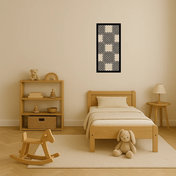 Abstrakt Çiçek Desenli Dekoratif Tablo - Resim 3