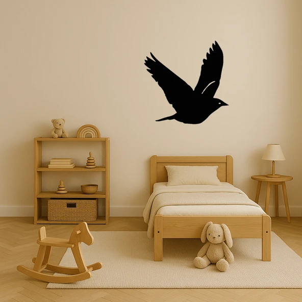 Özgürlük Temalı Uçan Kuş MDF Tablo - Resim 2