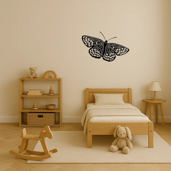 Kelebek Tasarımlı Dekoratif Duvar Tablosu - Resim 3