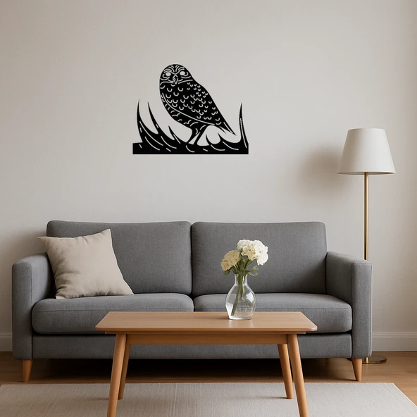 Florida Baykuşu Dekoratif Tablo - Resim 4