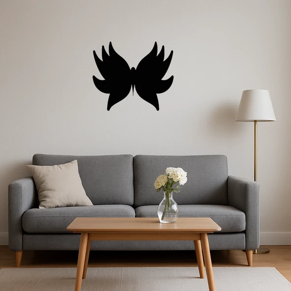 Modern Kelebek Tasarımlı MDF Sanat Tablosu - Resim 4