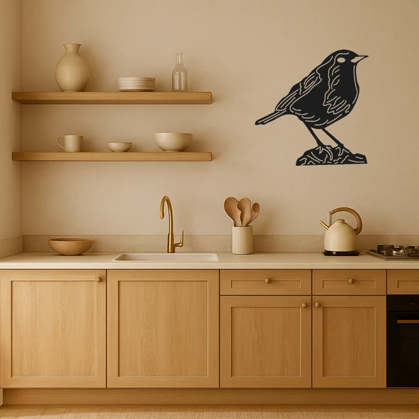 Vahşi Kuş Temalı MDF Duvar Dekoru - Resim 3