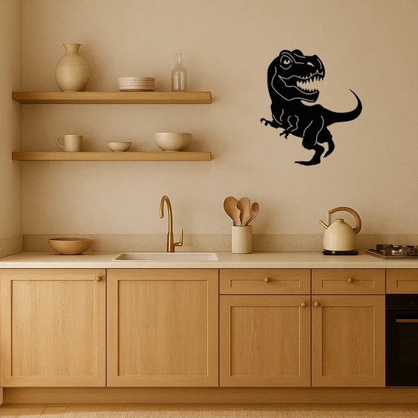 Dinozor Figürlü Çocuk Odası Dekoratif Tablosu - Resim 3