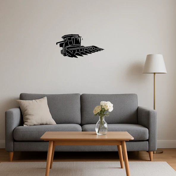 İnşaat ve Tarım Makinesi Temalı Dekoratif Tablo - Resim 3