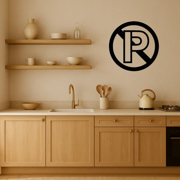 No Parking Sembolü Dekoratif İç Mekân Tabelası - Resim 2