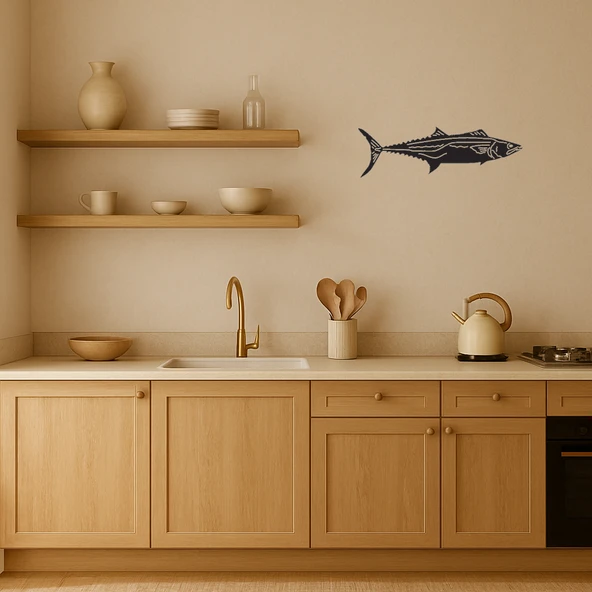 Deniz Altı ve Balıklar Temalı MDF Dekoratif Tablo - Resim 2