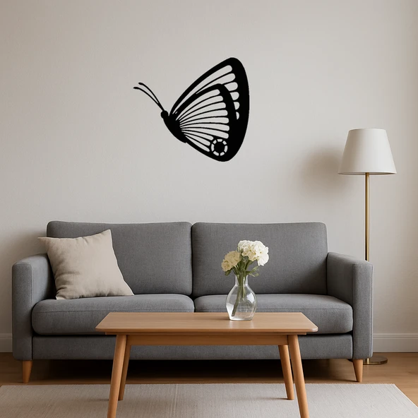 Renkli Kelebek MDF Dekoratif Tablo - Resim 3