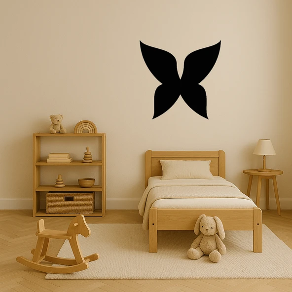 Modern Kelebek Motifli MDF İç Mekan Tablosu - Resim 3