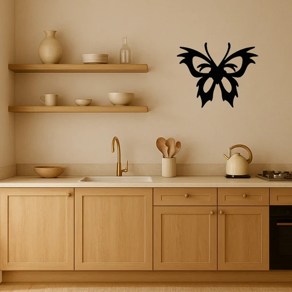 Vintage Kelebek MDF Duvar Tablosu ürün görseli