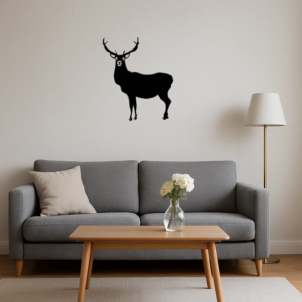 Doğa Temalı Geyik Tablosu - Resim 4