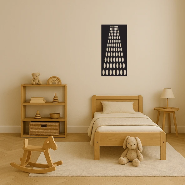 Çiçek Desenli Dekoratif Panel - Resim 3