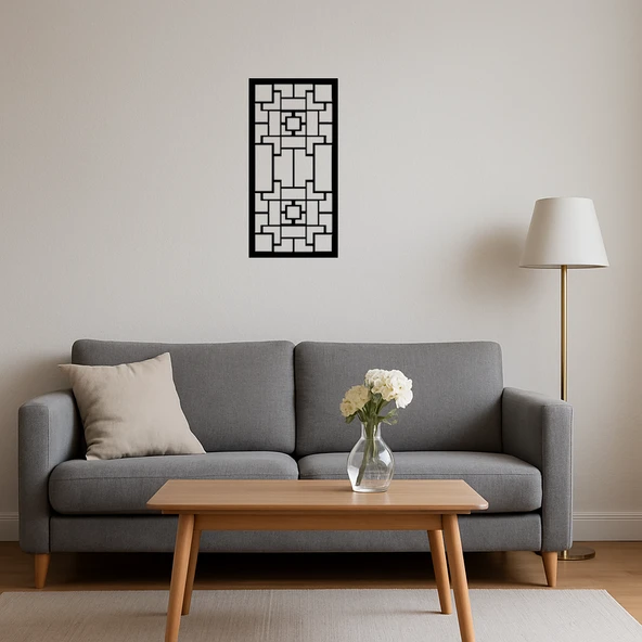 Şık Çiçek Desenli Dekoratif Panel - Resim 4