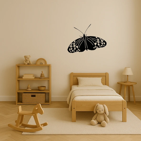 Doğal Kelebek Figürlü Dekoratif Tablolar - Resim 4