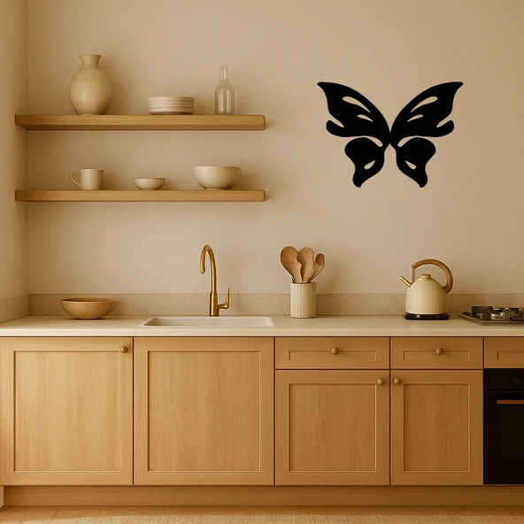 Sanatsal Kelebek Temalı MDF Tablo ürün görseli