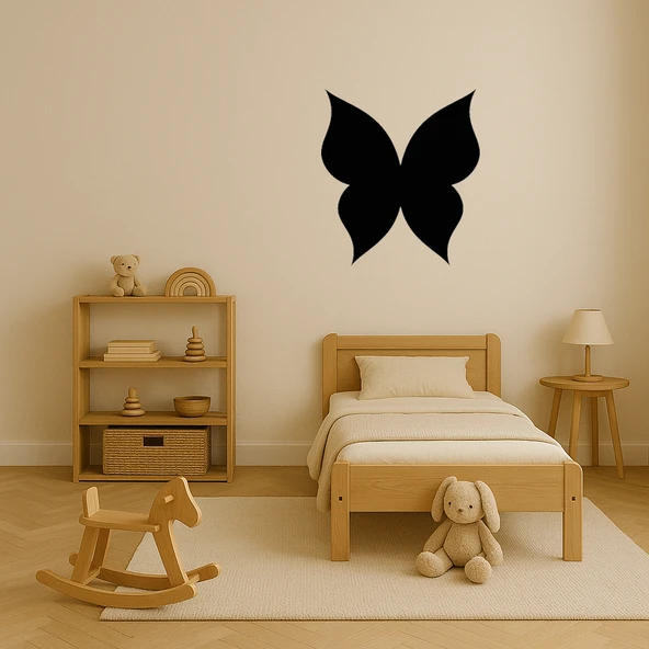 Renkli Kelebek Figürlü MDF Sanat Tablosu - Resim 3