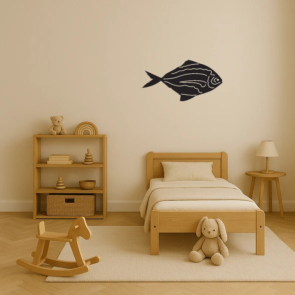 Okyanus ve Deniz Yaşamı Konseptli Dekoratif MDF Tablo - Resim 2