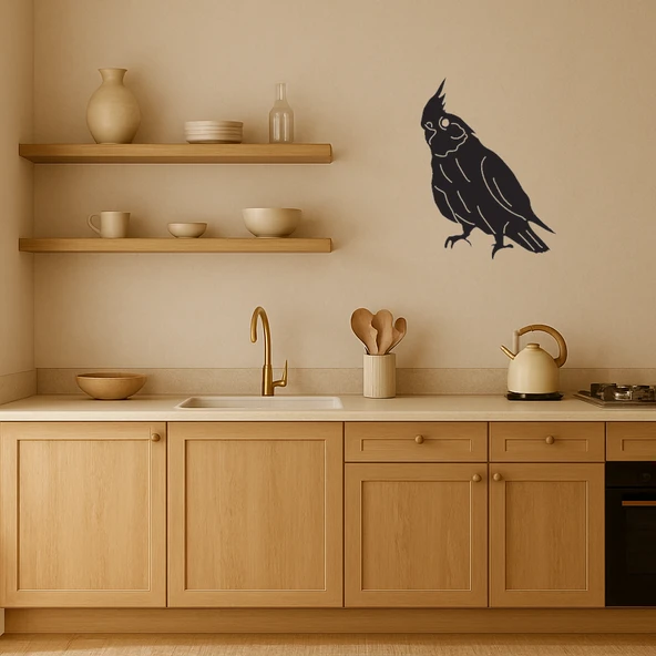 Renkli Kuşlar Dekoratif Tablo - Canlı Renkler - Resim 3