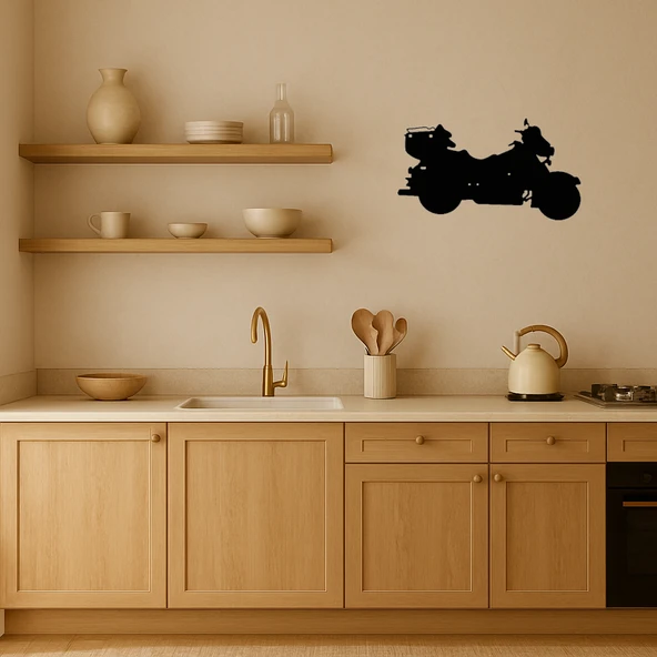 Çağdaş Stil MDF Motosiklet Dekoratif Tablo - Resim 2