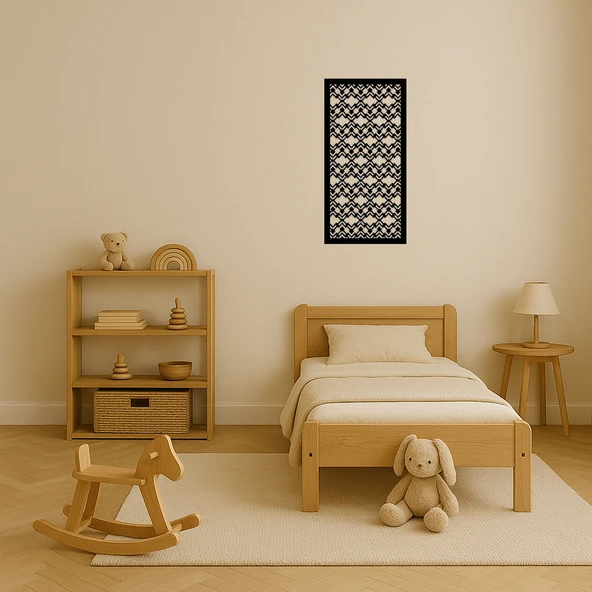 Sanatsal Yaprak Desenli Dekoratif Tablo - Resim 3