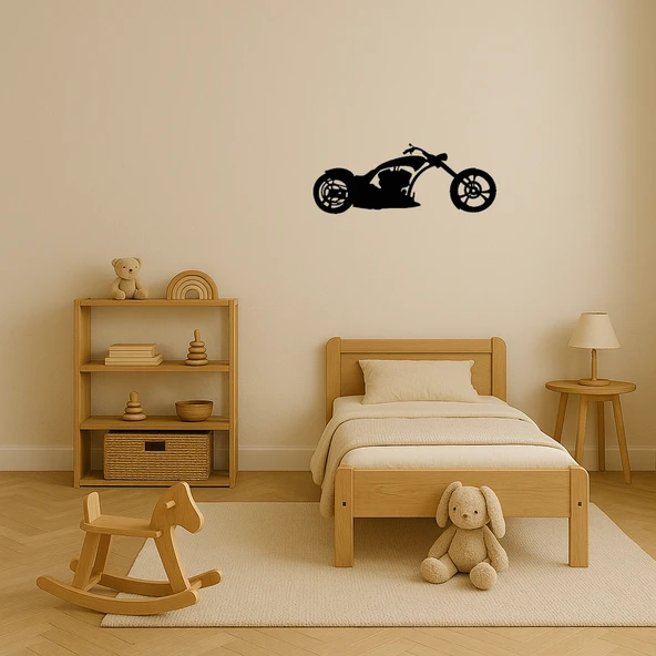 Özgür Motorcu Temalı MDF Dekoratif Tablo - Resim 3