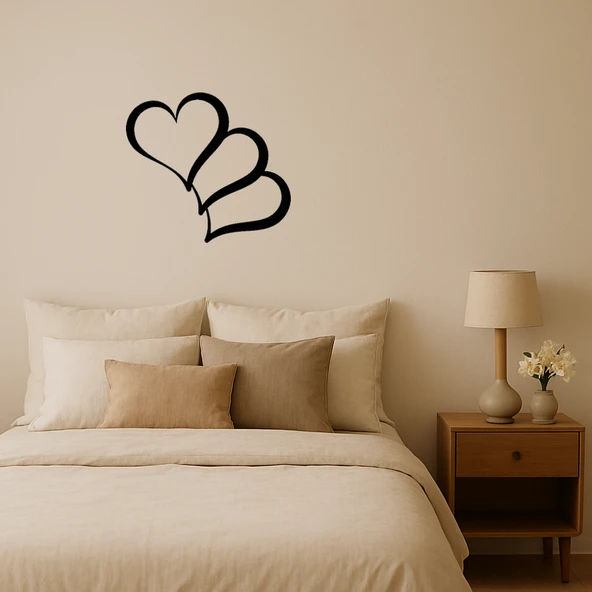 Kalp Desenli Dekoratif İç Mekan Tablo ürün görseli