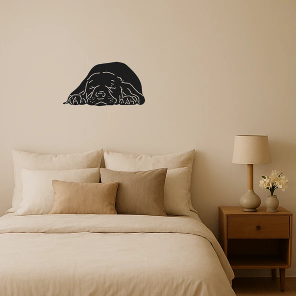 Uyuyan Köpek Dekoratif Tablo ürün görseli