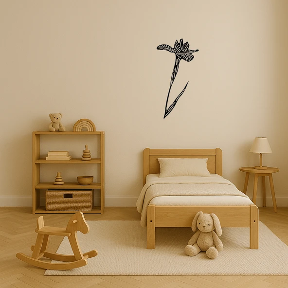 Abstrakt Çiçek Desenli Dekoratif Tablo - Resim 3