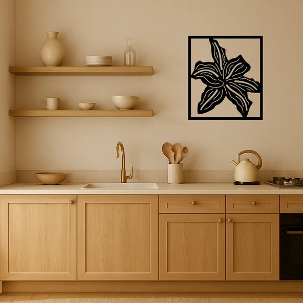 Doğal Çiçek Desenli Dekoratif Tablo - Resim 2