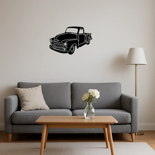 Klasik Kamyon Tasarımlı MDF Tablo - Resim 4